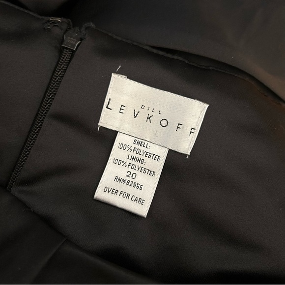 BILL LEVKOFF Elegant Black Sleeveless Dress 20 - Picture 5 of 11